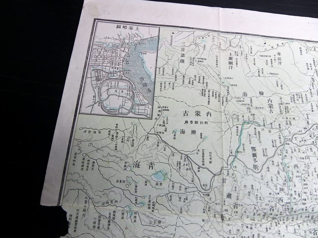 Amazon.co.jp: Z41明治27年（1894）中国朝鮮古地図「支那朝鮮新地図」1